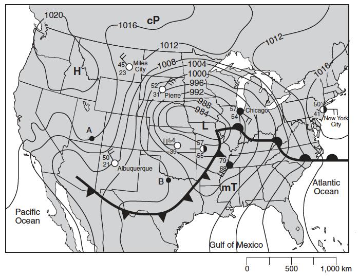 6. How are maps used to determine current weather