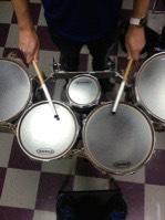 Tenors Sticks should begin with the right hand over drum 2 and the left hand over drum 2.