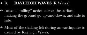 Surface Waves - Rayleigh Waves B.