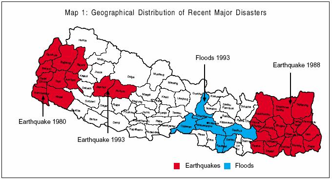 Major Disasters Source:Kathmandu Valley,