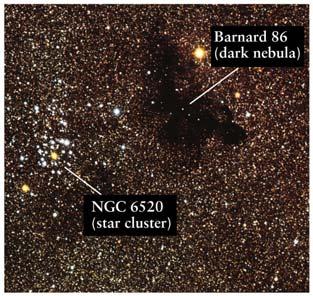 Dust Dark Nebulae While dust clouds are invisible in the optical region of the spectrum, they glow brightly in the infrared.