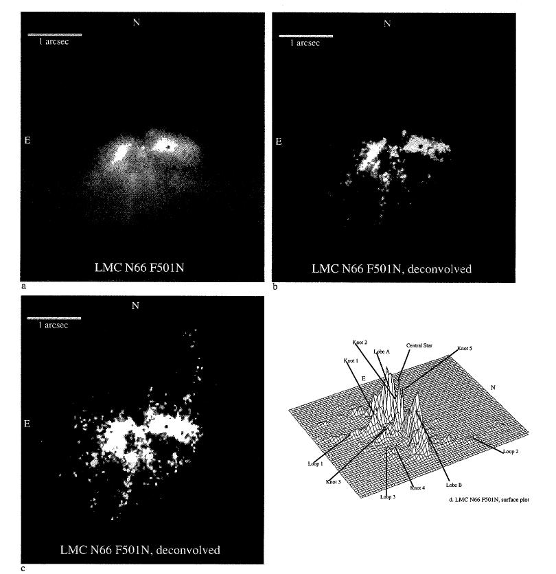 The first spatially resolved images of Magellanic Cloud PNe were published by Blades et al.