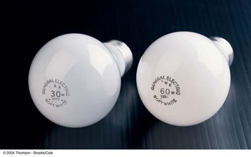 QUESTION The power rating for two light bulbs read 30W and 60W. Which bulb has the greatest resistance at 120V?
