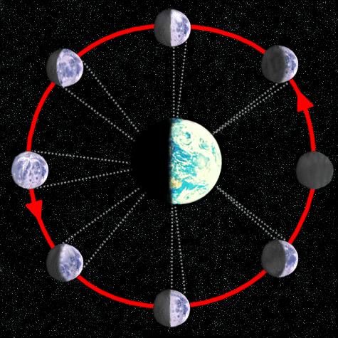 Moon Phase Misconception... "The most common incorrect reason given for the cause of the Moon's phases is that we are seeing the shadow of the Earth on the Moon!