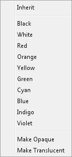 ) In addition to the menu colors, Bonds and Labels can be set to Inherit their color from their associated atoms.