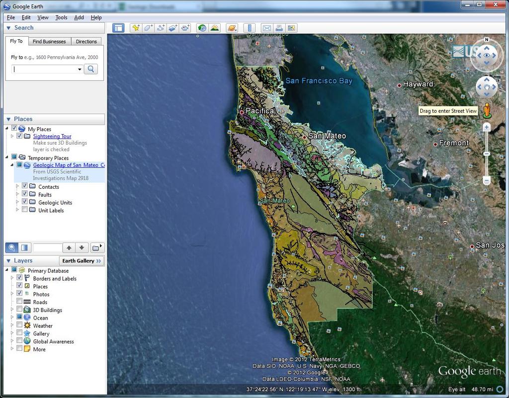 The data could be chosen by selecting the Download button in the Advanced tab, and then choosing the reference area by Counties and selecting San Mateo, which is the area of interest for this