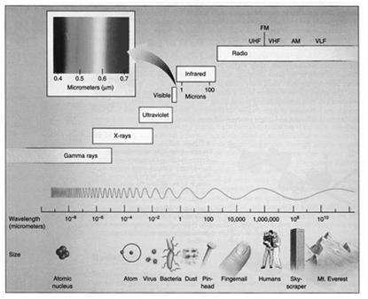 /30/2018 Spectrum of Radiation Micrometer ( m) 1 micrometer ( m) = 10-6 meter (m) Radiation energy
