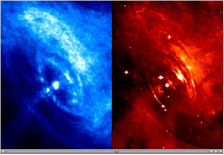 Pulsars A pulsar is a neutron star that beams radiation along a magnetic axis that is not aligned with the rotation axis X-rays Visible light Pulsars The radiation beams sweep