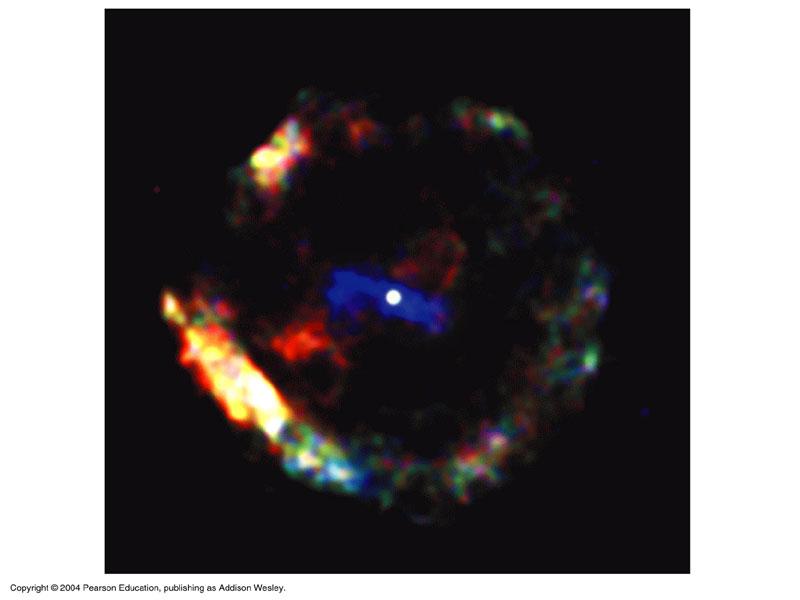 A neutron star is the neutron-rich stellar core left behind by a massivestar supernova Degeneracy pressure of