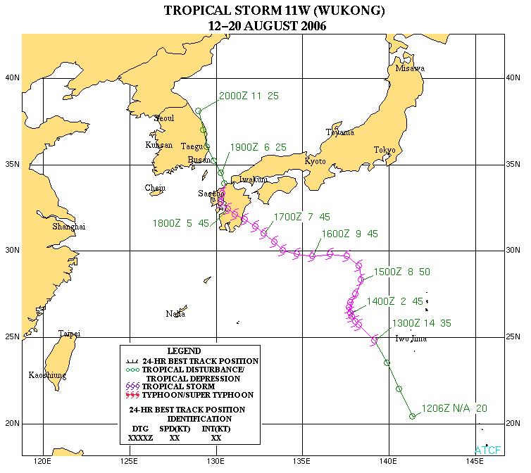 TROPICAL STORM (TS) W (WUKONG) First Poor: