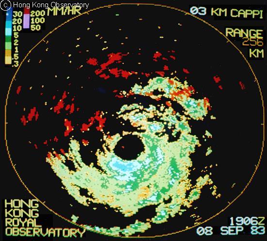 Reconstructing older events Typhoon Ellen (1983): Data: V