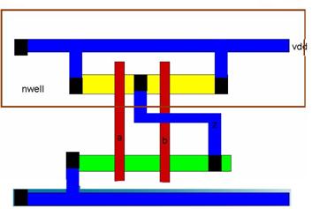 b) NAND GATE Schematic