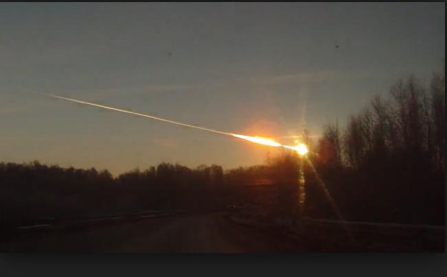 And last Feb 15, over Russia, an meteor (about half