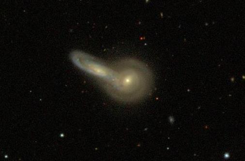 NGC 5545 and NGC 5544 What is it? They are interacting galaxies located 139 million light years away.