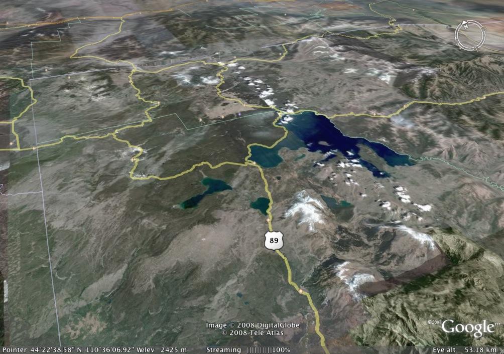 Yellowstone Caldera 60 km