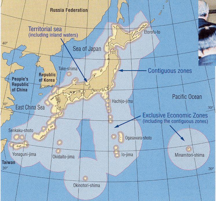 EEZ and CS based on Oknotorishima Rocks Without the Oknotorishi ma rocks, the TS of Japan will retreat to
