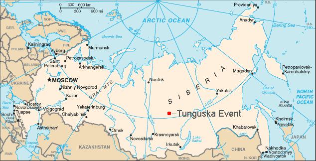 June 30, 1908 The Tunguska Event Early morning: A big fireball appeared over Siberia (Russia) It exploded in the atmosphere over the Tunguska region with an estimated force of 1,000 Hiroshima bombs -