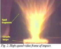 Near-surface rocks can be ejected at high speed without serious damage