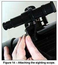 You probably will want to align the sighting scope during the daytime because it is easier.