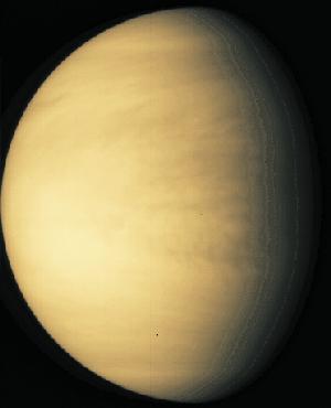 Venus, shrouded in