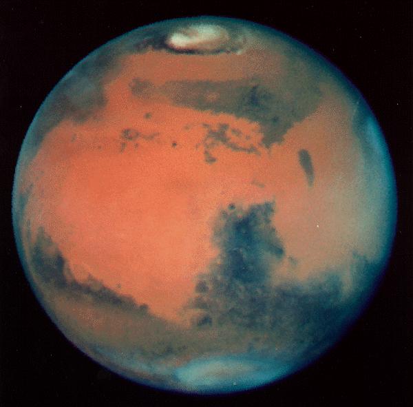Mars viewed by the Hubble space