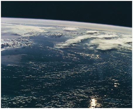 Earth's Atmosphere About 10 km thick, crudely speaking 78% N 2 21% O
