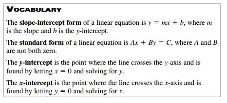 Graphing Linear Equations Graph the equation. 47.