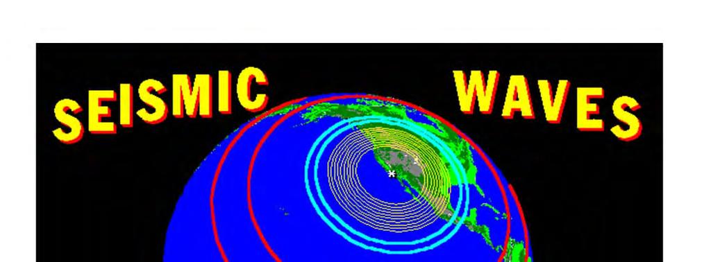 Okay, so I have an animation of the seismic waves as they left that slip motion in Japan, and traveled through the entire earth. Okay,