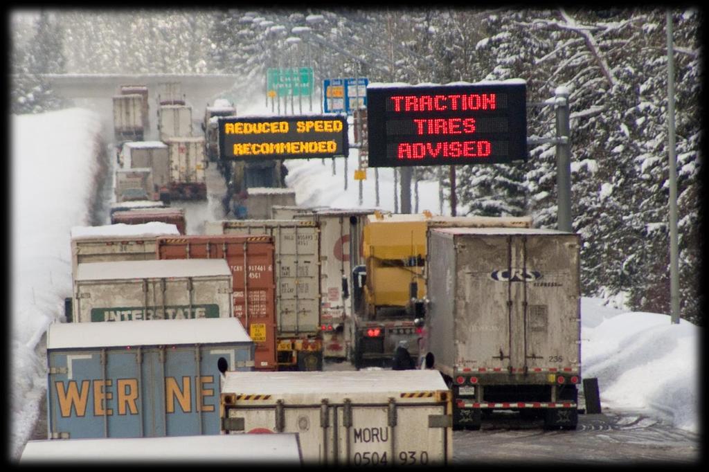I-90 Organized Chain-up The beginning 2005: Funding approved to expand 5 miles of I-90 near the summit of Snoqualmie Pass to three lanes.