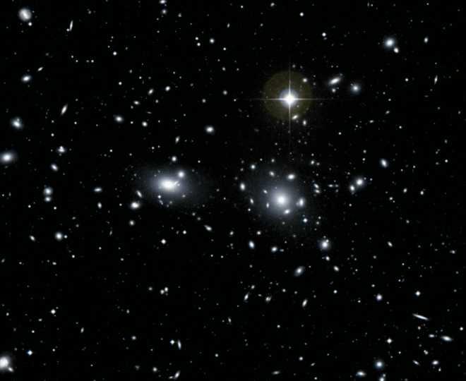 Some galaxy clusters contain only 20 galaxies.