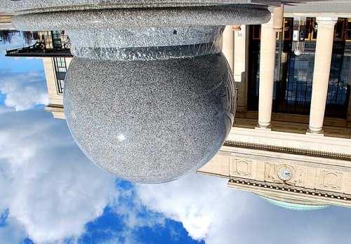 A striking example of levitation is encountered in the kugel fountain where a granite sphere, Outline sometimes weighing over a tonne, is kept aloft by a thin film of flowing water.