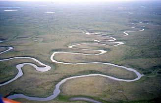 GY 111 Lecture Notes D. Haywick (2008-09) 2 There are many types of rivers, but the two most common are 1) meandering (as pictured to the left) and 2) braided (pictured to the right).