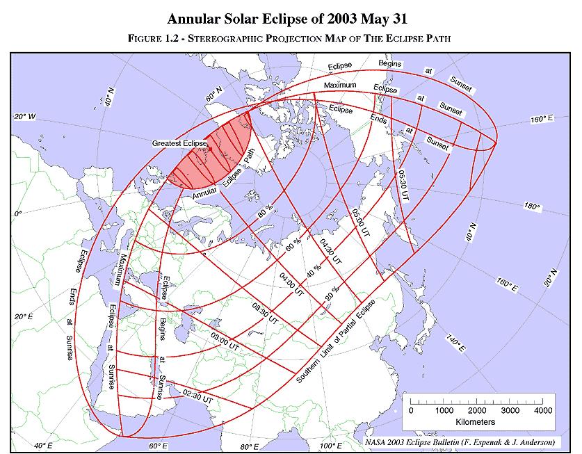 Annular Eclipse 2003 Visible in Northern Scotland at