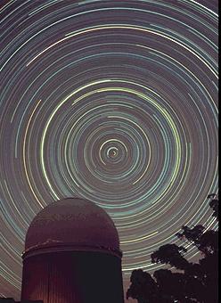 Apparent Motions Star Trails - long exposure photos of stars as they move across the sky Circumpolar