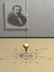 Actual Motions Evidence of Rotation Foucault Pendulum - large pendulum