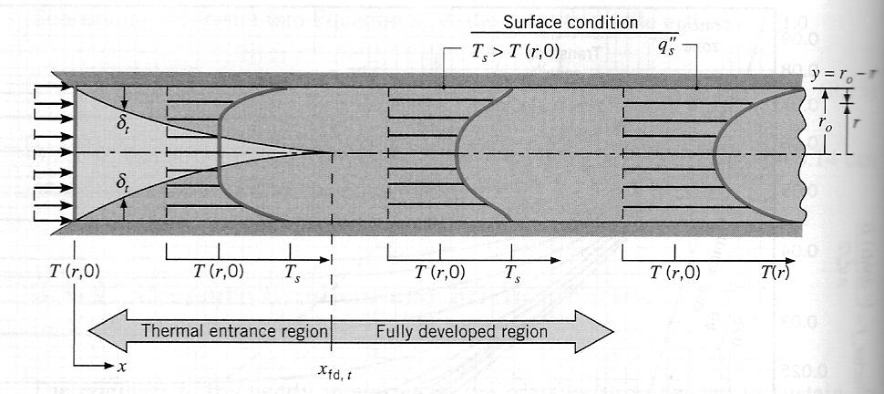 ENG7901 - Heat Transfer II 27 and the mean velocity is: u m = r2 o dp 8µ dx Defining the Moody (or Darcy) friction factor as: f = (dp/dx)d ρu 2 m/2 the pressure drop in a tube of length L can be