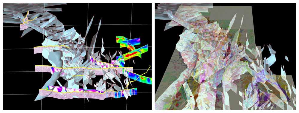 (2) Subsurface geology 3D visualisation Update 3D model - integrating new regional interpretations Extending