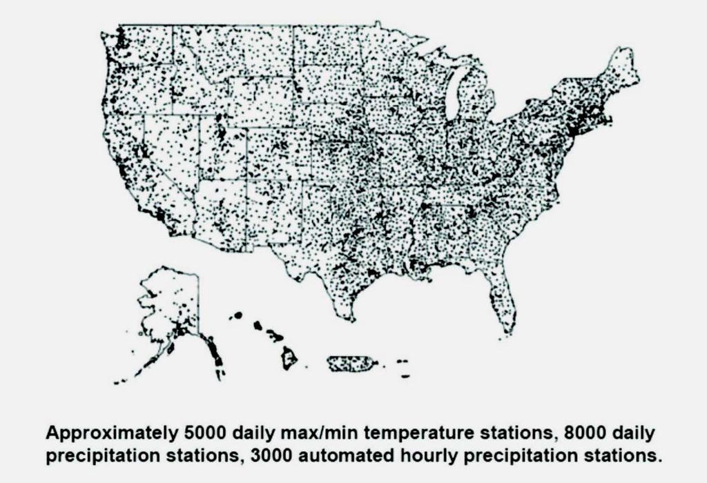 The NWS COOP stations remain the backbone network for
