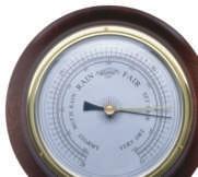 Most houses have a thermometer, the tool used to measure air temperature. Another common weather tool is a barometer. A barometer measures air pressure.