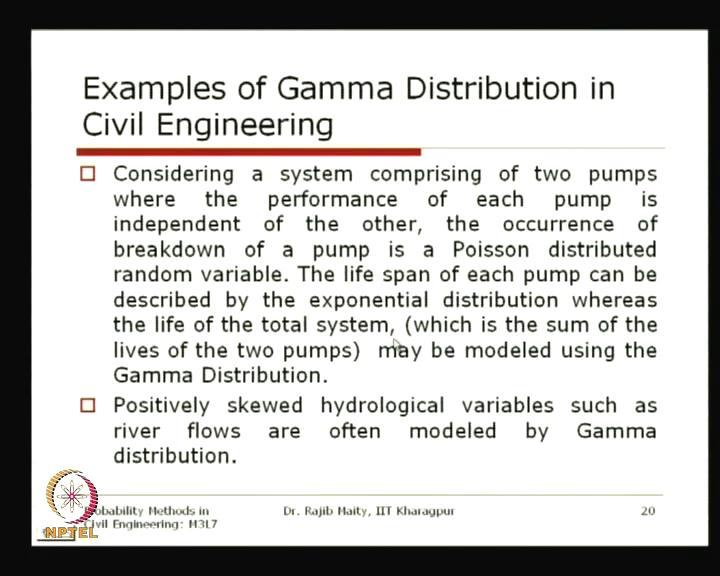 (Refer Slide Time: 36:31) For this gamma distribution these are some initial moments, that is the expected value of this alpha is of this exponential of X is equals to alpha multiplied by beta.