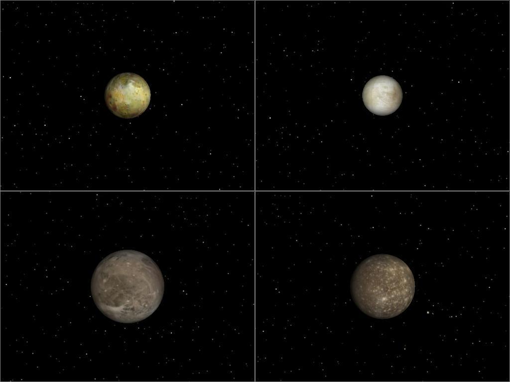 Terrestrial Planets to Scale Io All viewed from 53,000km Europa 0.