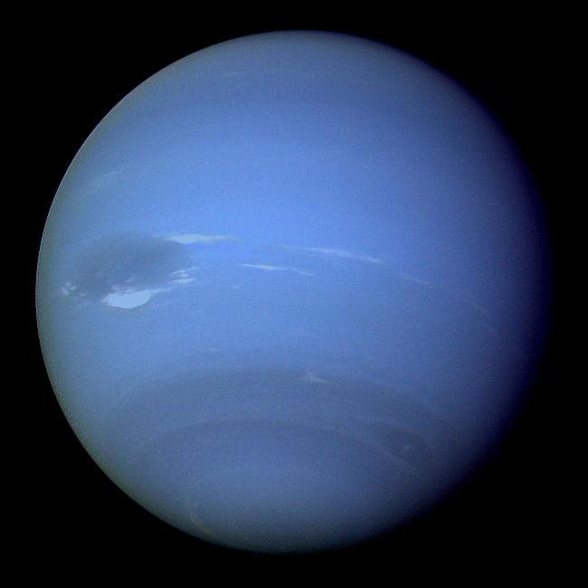 Neptune also has rings, but you cannot see them from earth.