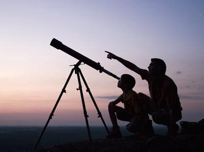 You would use a refracting telescope to see the planets and the