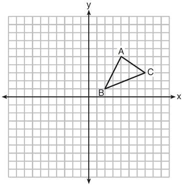1 Line segment NY has endpoints N( 11,5) and Y(5, 7). What is the equation of the perpendicular bisector of NY? 1) y + 1 = 4 (x + ) 14 In the diagram below, ABC has vertices A(4,5), B(,1), and C(7,).