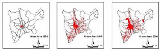 Urbanization in Thailand Urban population in Thailand:- 3.4 m in 1950 to 19.