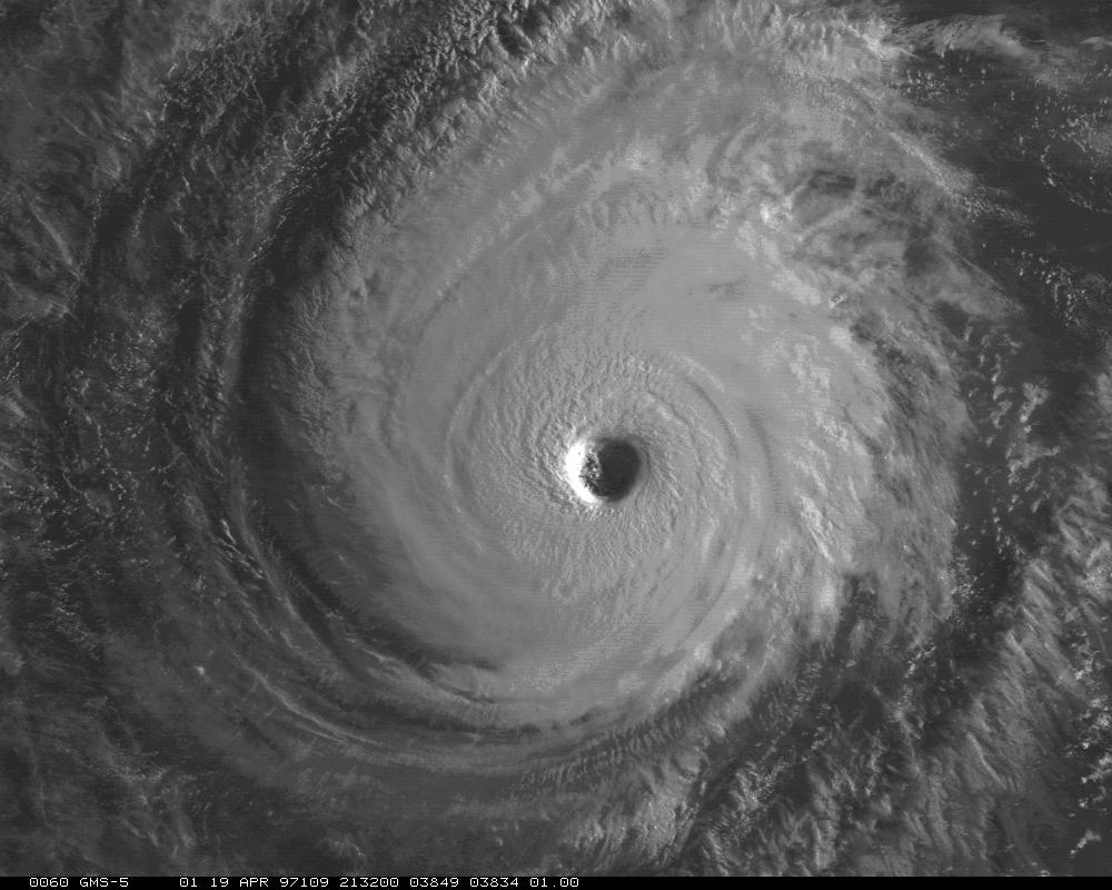 Tropical cyclone U = 50 m/sec 2Ω = 5 X 10 5 L