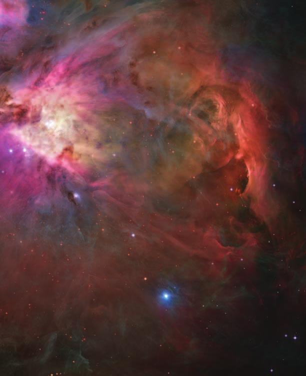 The Great Nebula in the constellation Orion has many stellar nurseries where stars and solar