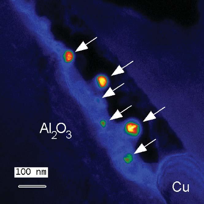 C-2 SIGLE Figure 26 Image obtained from electrons that have excited a plasmon in metallic Al.