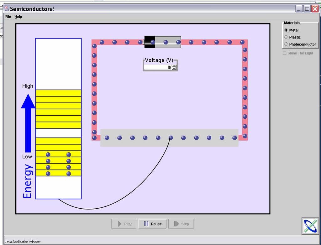 PhET conductivity sim on phet site (also semiconductor and diode sim