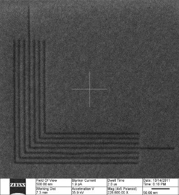 8 nm half pitch 20 nm Si 3 N 4